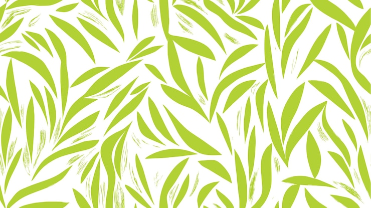 Free Vector green leaves on a white background