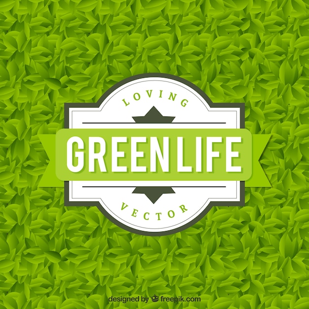 Green life badge