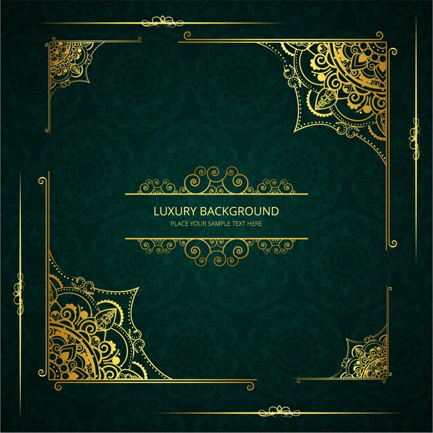 Green luxury background template