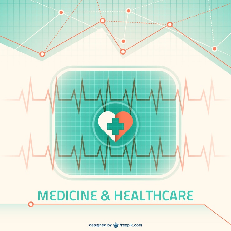 Free Vector green medicine background