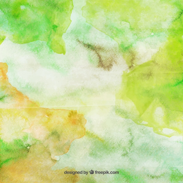 Free vector green mixture watercolor background