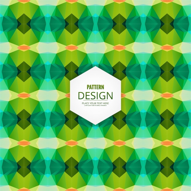 Free vector green modern pattern background