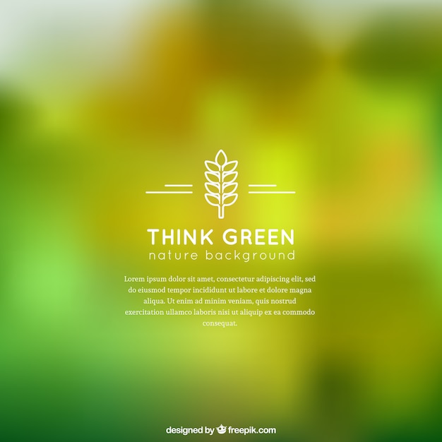 Free vector green nature background