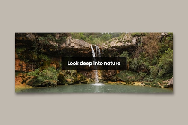 Green nature landscape facebook profile cover