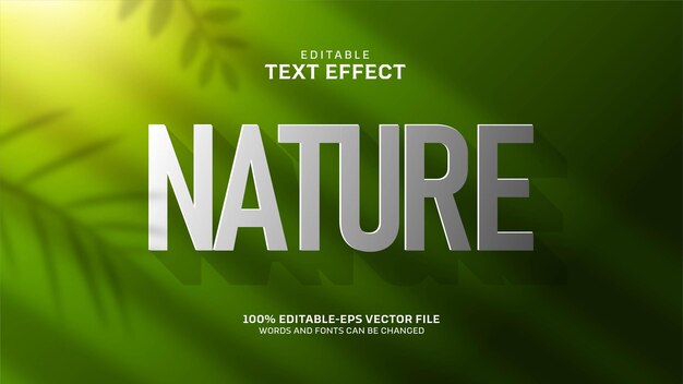 Green Nature Text Effect