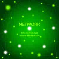 Free vector green network background