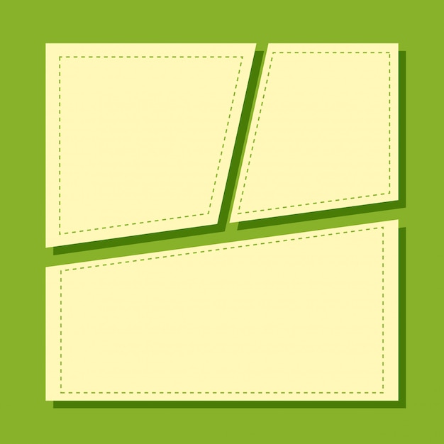 Free vector a green note template