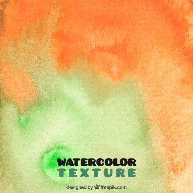 Green and orange watercolor texture