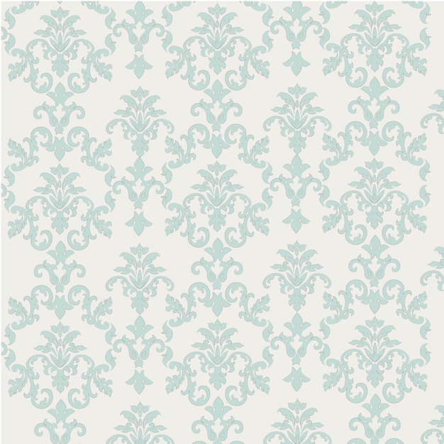 Vettore gratuito sfondo verde pattern ornamentale