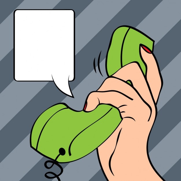 Free vector green phone