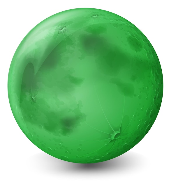 Free vector a green planet