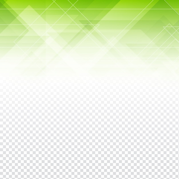 Зеленый дизайн формы многоугольника на прозрачном фоне