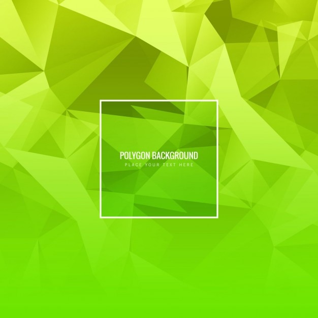 Green polygonal background