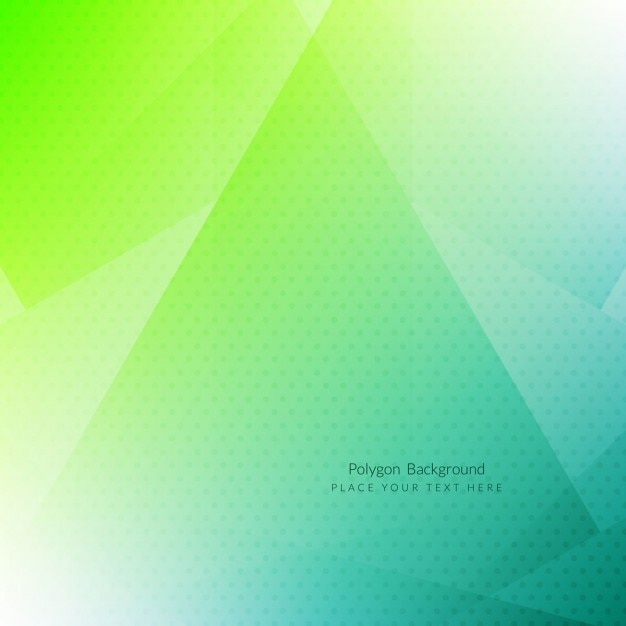 Green polygons dotted background