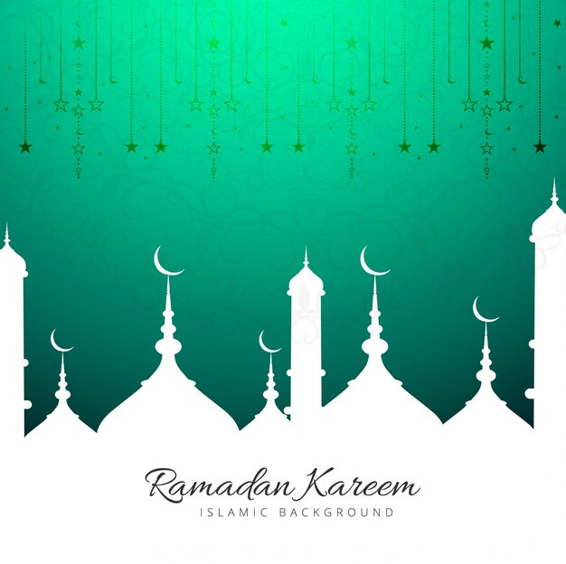 Green ramadan kareem illustration