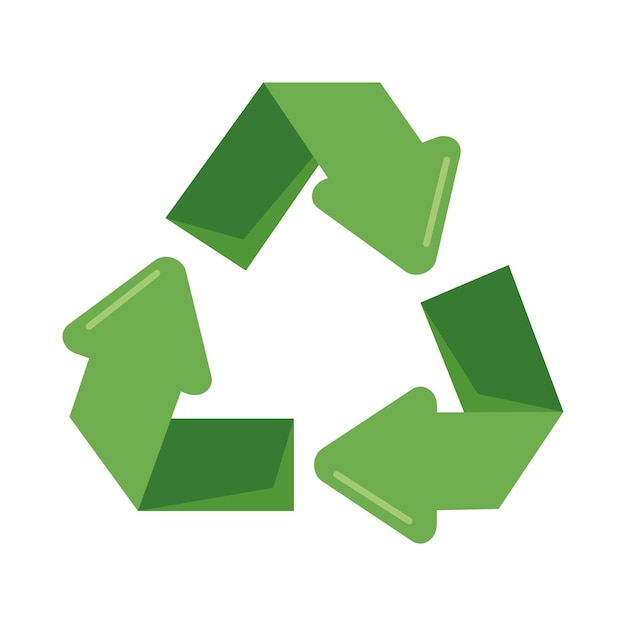 Free vector green recycle arrows