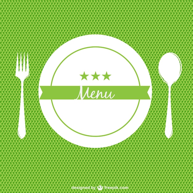 Green restaurant menu background