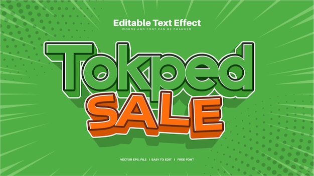 Green Sale Text Effect