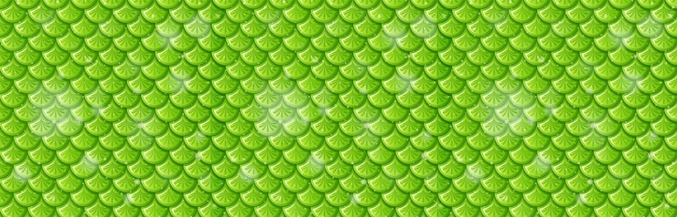 Free Vector green scales seamless pattern background