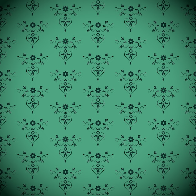 Green seamless classic pattern