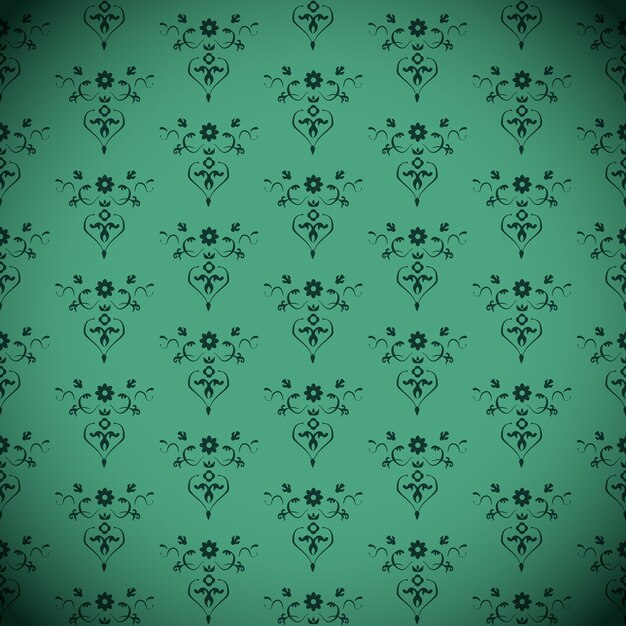 Green seamless classic pattern