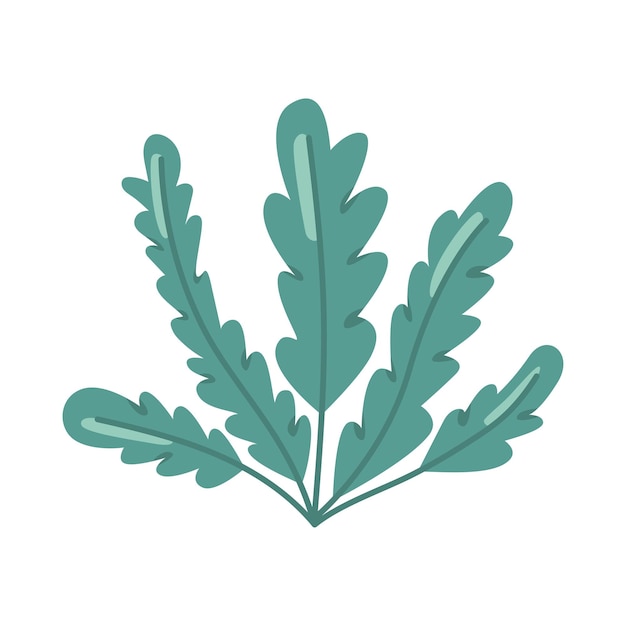 Free vector green seaweed illustration