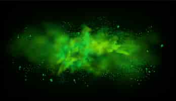 Free vector green smoke background