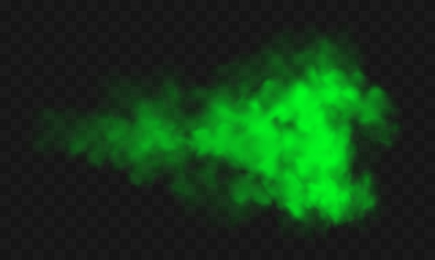 녹색 연기, 불쾌한 악취, 유독 가스