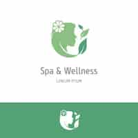 Free vector green spa and wellness background