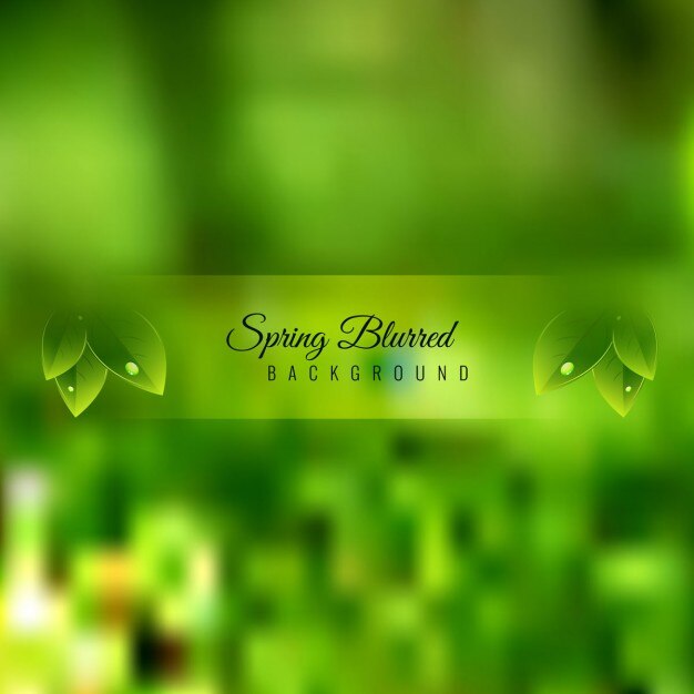 Free vector green spring background