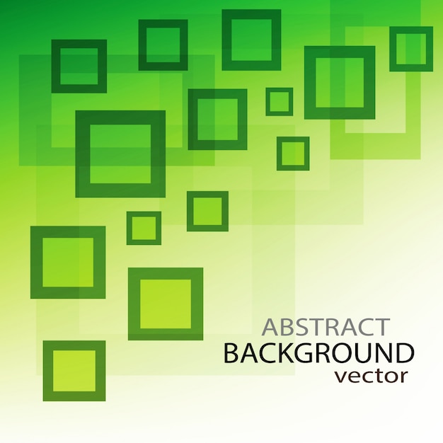 Free vector green squares background