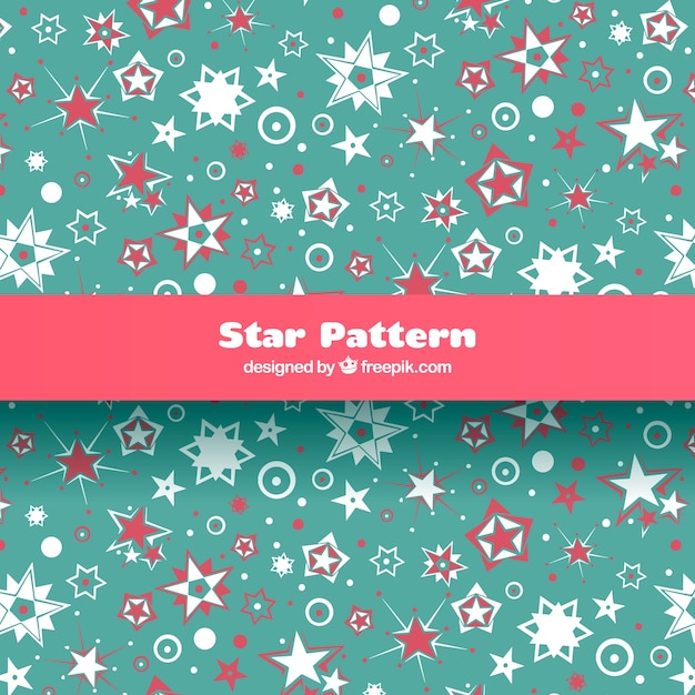 Free vector green star pattern