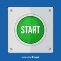 Free vector green start button