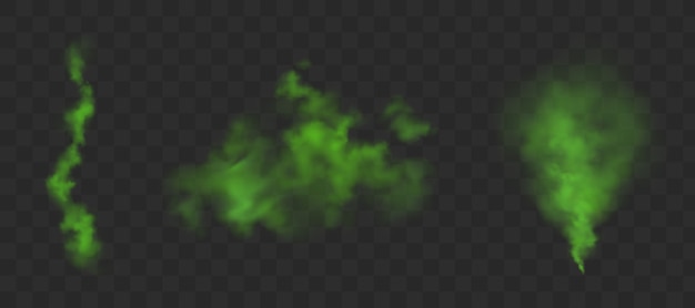緑の臭い雲セット
