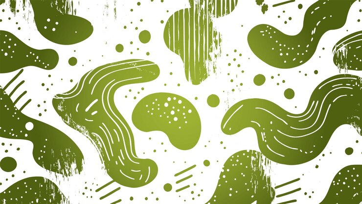 Free Vector green stroke liquid background