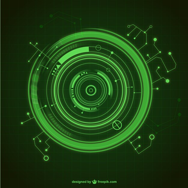 Green techno circle