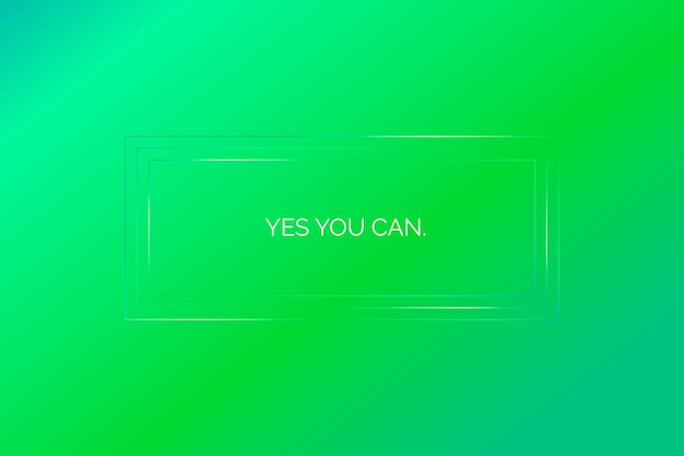 Free vector green tones gradient background