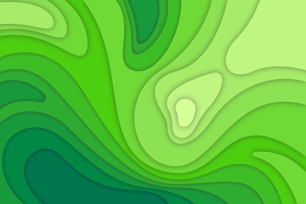 Free vector green topographic map background