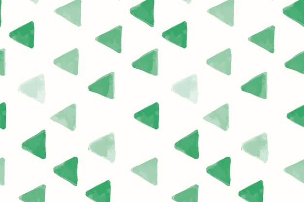 녹색 삼각형 모양의 원활한 패턴 벽지 벡터