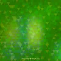 Free vector green triangles background