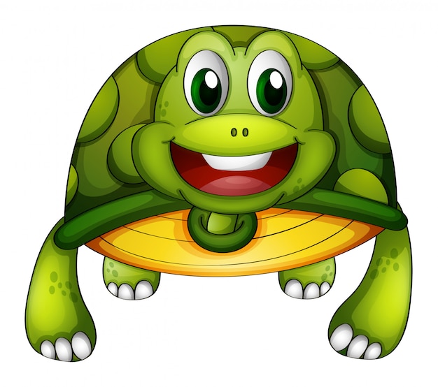 Free vector a green turtle