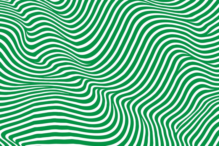 Free Vector green vapor wave aesthetic pattern
