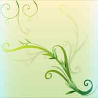 Free vector green vine leaf border design