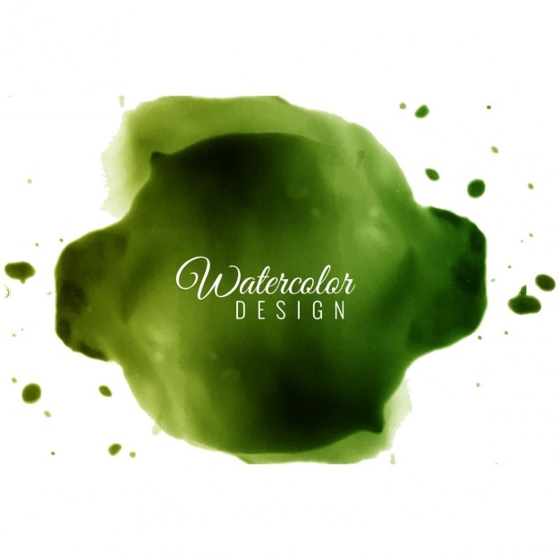 Green watercolor design