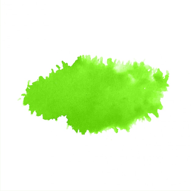 Green watercolor modern splash