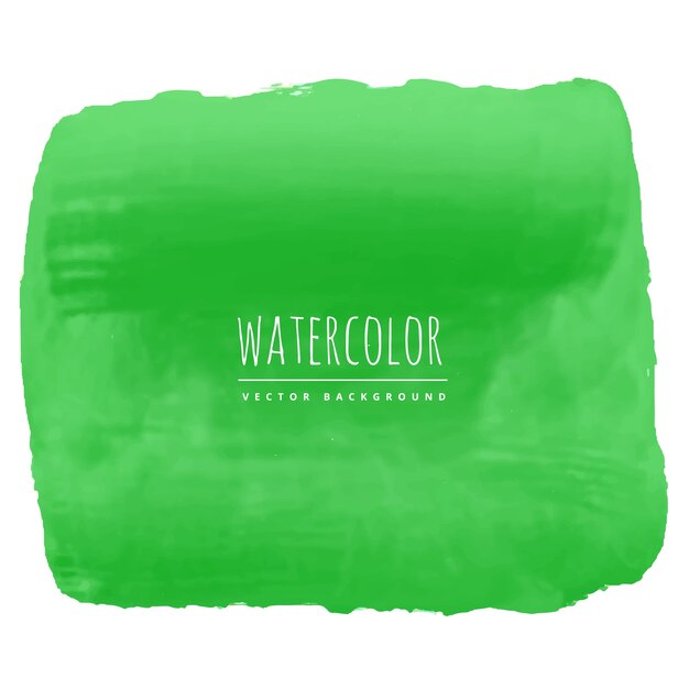 Green watercolor stain