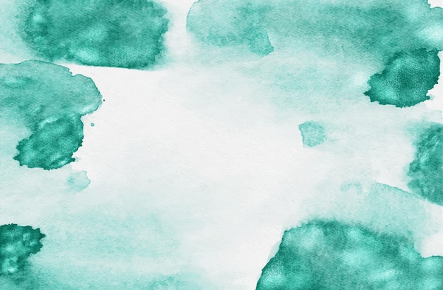 キラキラ背景と緑の水彩画