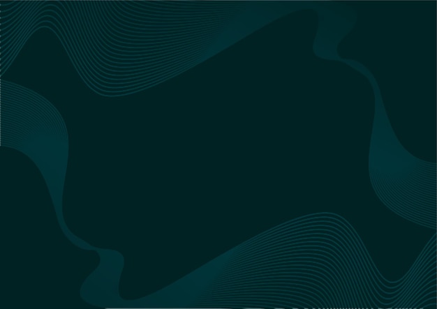 Free vector green wave background
