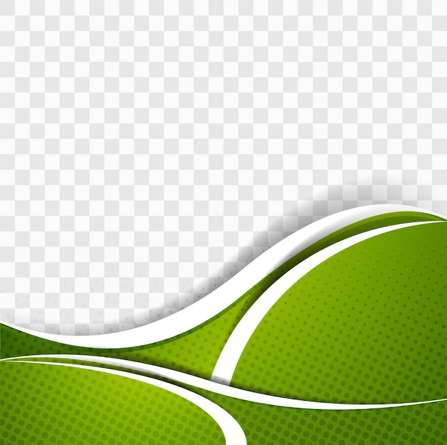 Free vector green wave template