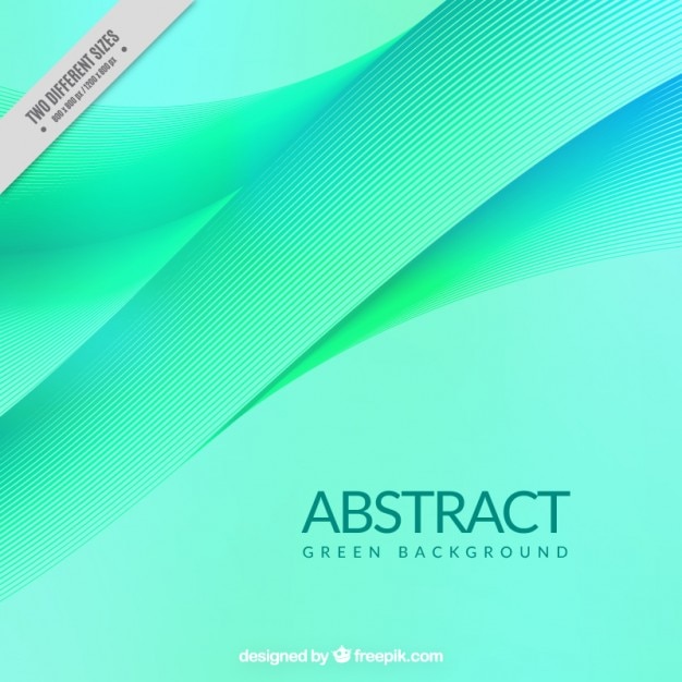 Free vector green waves background